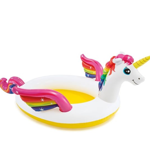 استخر بادی کودک اینتکس intex طرح یونیکورن (اسب تک شاخ) مدل 57441-اسباب بازی